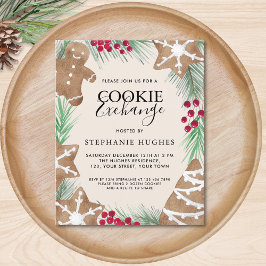 Budget Christmas Cookie Exchange Party Invitation