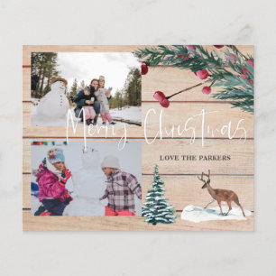Budget Christmas Deer Winter Mutli Foto Flyer