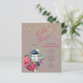 BUDGET Christmas Lantern Poinsettia Evergreens (Stehend Vorderseite)