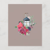 BUDGET Christmas Lantern Poinsettia Evergreens (Rückseite)