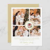 Budget Christmas Poinsettias Bouquet 4 Photos (Vorne/Hinten)