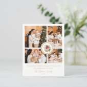 Budget Christmas Poinsettias Bouquet 4 Photos (Stehend Vorderseite)