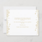 Budget Christmas Snowflakes Fancy Minimalist Photo (Rückseite)