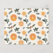 Budget Citrus Hygge Weihnachtsferienkarte (Rückseite)