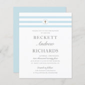 Budget Classic Blue Boys Taufe (Vorne/Hinten)