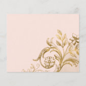 BUDGET Classic Blush Pink Gold Foto Quinceañera (Rückseite)