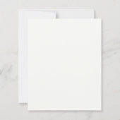 Budget Classic Elegant Floral Wedding Invitation (Rückseite)