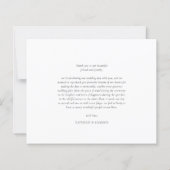 BUDGET Classic Elegant Script Photo Wedding (Rückseite)