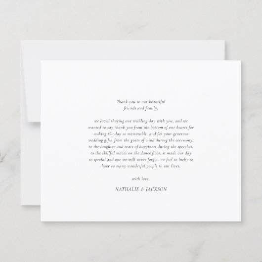 BUDGET Classic Elegant Script Photo Wedding (Rückseite)