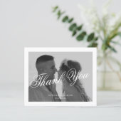 BUDGET Classic Elegant Script Photo Wedding (Stehend Vorderseite)