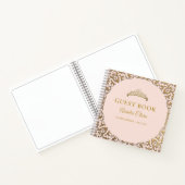 Budget Classic Gold Blush Quinceañera Guest Book Notizblock (Innenseite)