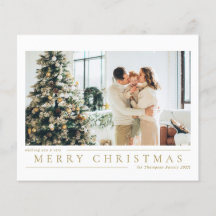 BUDGET Classic Gold Frohe Weihnachts Foto Collage