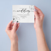 Budget/Classic/Hochzeitseinladung. Flyer (Gruppe)