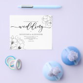 Budget/Classic/Hochzeitseinladung. Flyer (Einzeln)