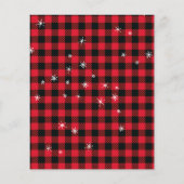 Budget Classic Red Car Familie Einladung Weihnacht Flyer (Hinten)