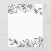 Budget Classic Simple Brautparty. Flyer (Hinten)