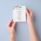 Budget Classic Wedding Program Karte. Flyer (Gruppe)