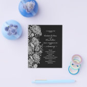 Budget Classic Wedding Program Karte. Flyer (Einzeln)