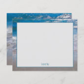 Budget Coastal Beach Blue Ocean Wave Vielen Dank (Vorne/Hinten)