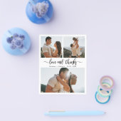 Budget Collage Calligraphy Wedding Danke Flyer (Einzeln)