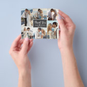 Budget Collage Chalkboard Hochzeit Vielen Dank Flyer (Gruppe)