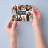 Budget Collage Typografy Wedding Vielen Dank Flyer (Gruppe)