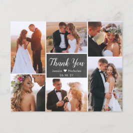 Budget Collage Typografy Wedding Vielen Dank Flyer