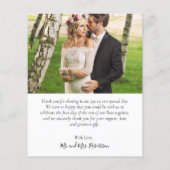 Budget Collage Wedding Danke Herzensschrift Flyer (Hinten)