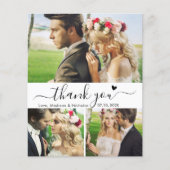 Budget Collage Wedding Danke Herzensschrift Flyer (Vorne)