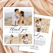 Budget Collage Wedding Vielen Dank Script Flyer