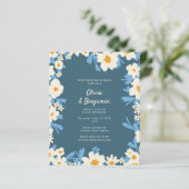 Budget Colorful Boho Blue and White Floral Wedding (Stehend Vorderseite)