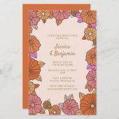 Budget Colorful Boho Burnt Orange Floral Wedding (Vorne/Hinten)