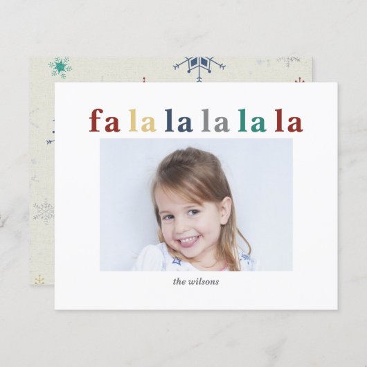 Budget Colorful fa la la Foto (Vorne/Hinten)