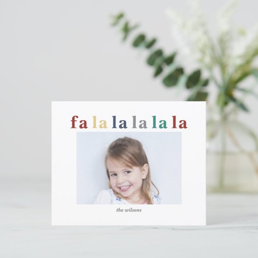 Budget Colorful fa la la Foto (Stehend Vorderseite)