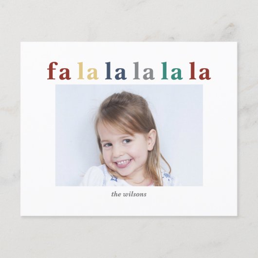 Budget Colorful fa la la Foto (Vorderseite)