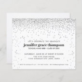BUDGET Confetti Silver White Graduation Party (Vorne/Hinten)
