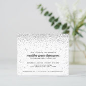 BUDGET Confetti Silver White Graduation Party (Stehend Vorderseite)