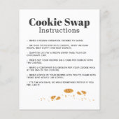 Budget Cookie Swap Welpe und Cookies Einladung (Rückseite)