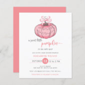 Budget Coquette Pumpkin Pink Bow Girl Babydusche (Vorne/Hinten)