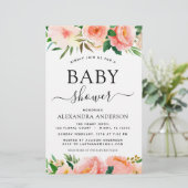 Budget Coral Peach Baby Dusche Blumenladen (Stehend Vorderseite)