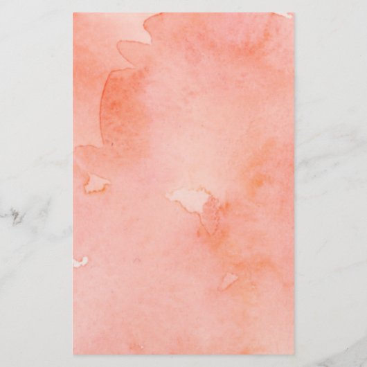 Budget Coral Peach Baby Dusche Pastel Einladung (Rückseite)