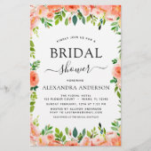 Budget Coral Peach Brautparty Blumenladen (Vorderseite)