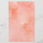 Budget Coral Peach Brautparty Luncheon (Rückseite)