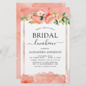 Budget Coral Peach Brautparty Luncheon (Vorne/Hinten)