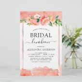 Budget Coral Peach Brautparty Luncheon (Stehend Vorderseite)