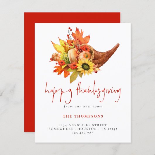 Budget Cornucopia Pumpkins Erntedank Neue Zuhause (Vorne/Hinten)