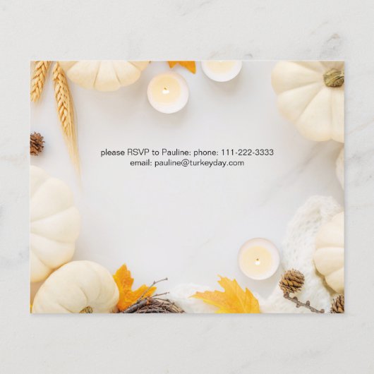 Budget Cosy Erntedank Pumpkin Dinner Flyer (Hinten)