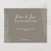 Budget Cosy Happy Holidays Weihnachtskarte (Rückseite)