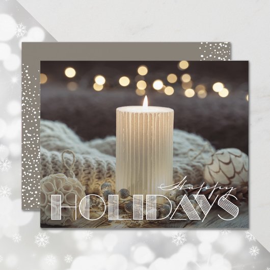 Budget Cosy Happy Holidays Weihnachtskarte
