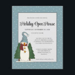 Budget Country Christmas Snowman Open House Flyer<br><div class="desc">Budget Country Weihnachten Snowman Holiday Open House Einladung - Ein skurriler Schneemann,  der alle in seinen Winterbesten gekleidet ist,  wird auf unserer Einladung vorgestellt. Unsere Einladung erlaubt Ihnen viel Platz für alle Ihre Ferienhäuser oder Ansammlungen Details. Ihre Details sind von einer Grenze des fallenden Schnees umgeben. So furchtbar niedlich!</div>
